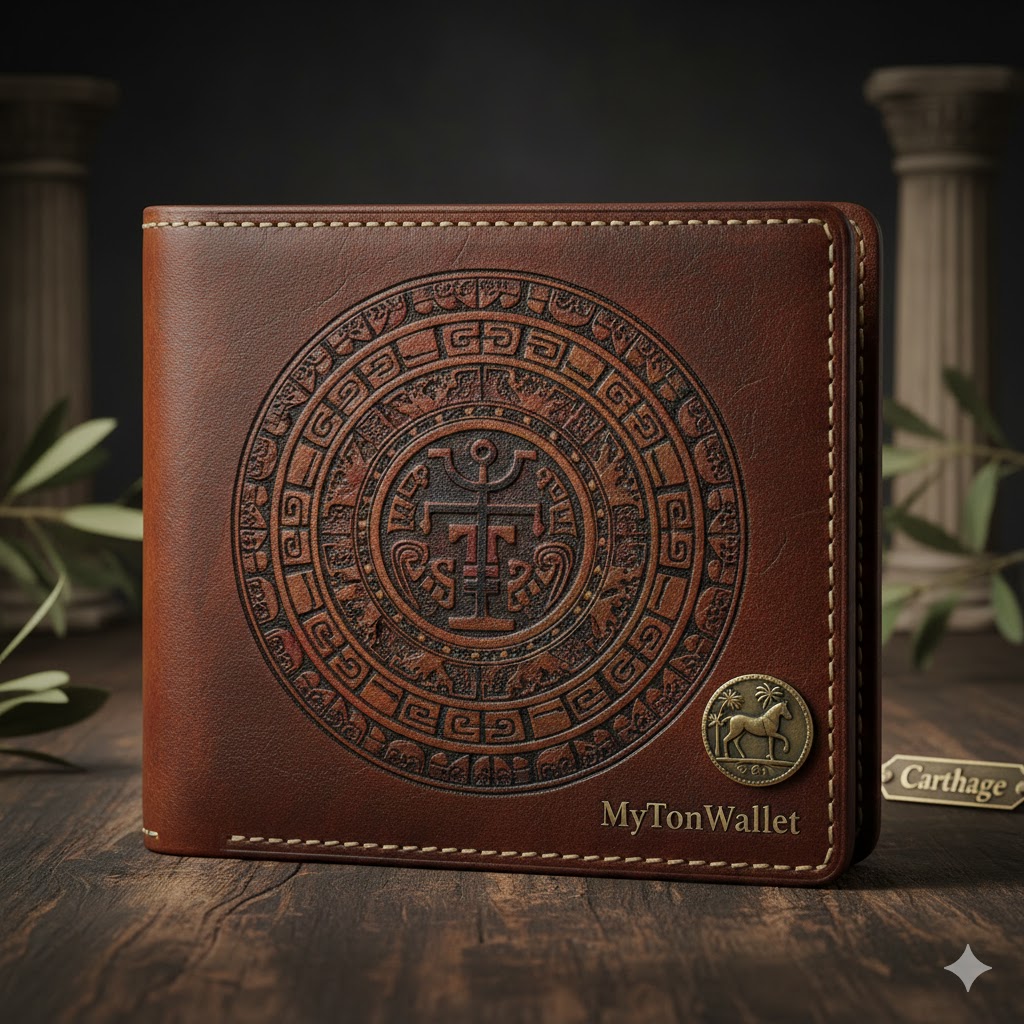 MyTonWallet: The 'Carthage Heritage' Edition - Premium Leather with Punic Engraving